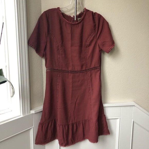 Anthropologie Moon River | Dusty Rose Dress - Picture 8 of 10